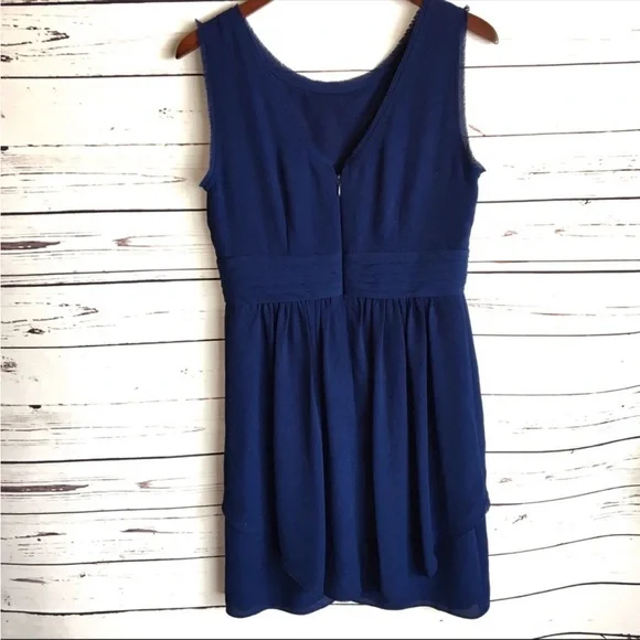 BCBG MaxAzria navy blue dress, size 10 - Picture 2 of 6